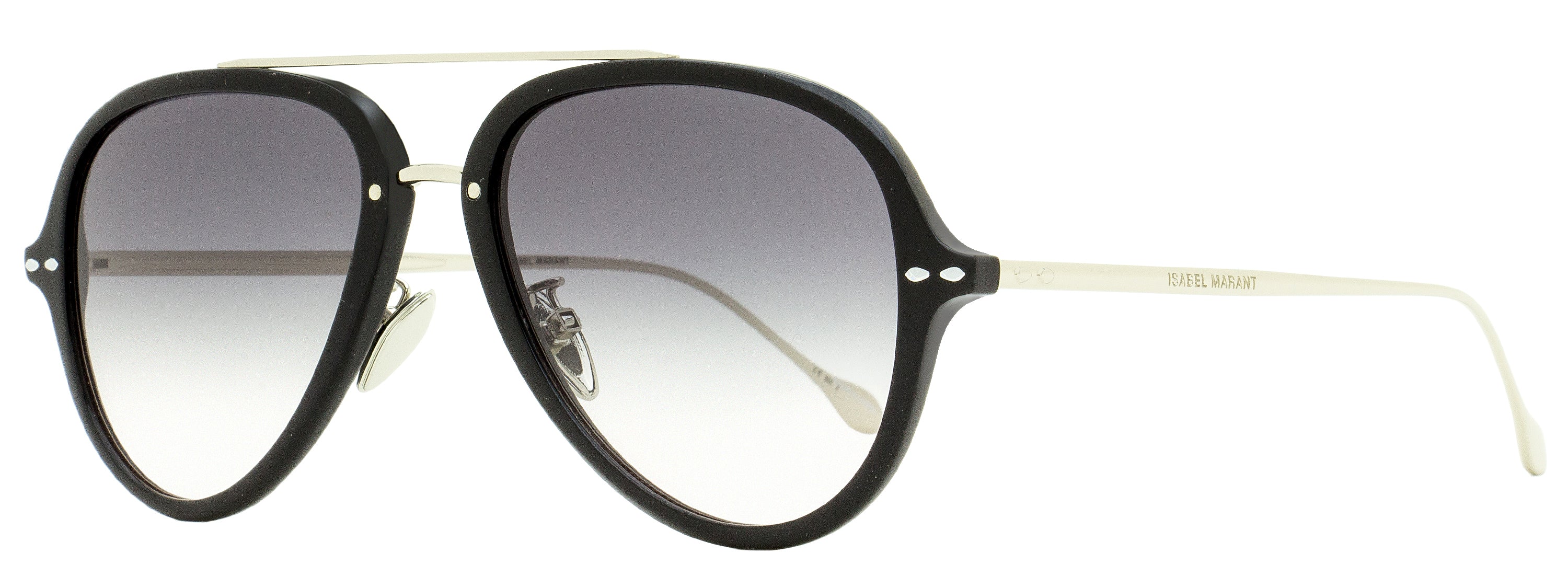 Isabel Marant Kamille Sunglasses IM0038S BSC9O Black/Silver 57mm ...