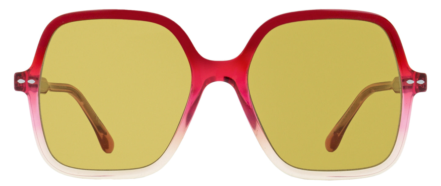 Isabel Marant Square Sunglasses IM0077GS Z6V70 Red-Yellow Gradient 56mm