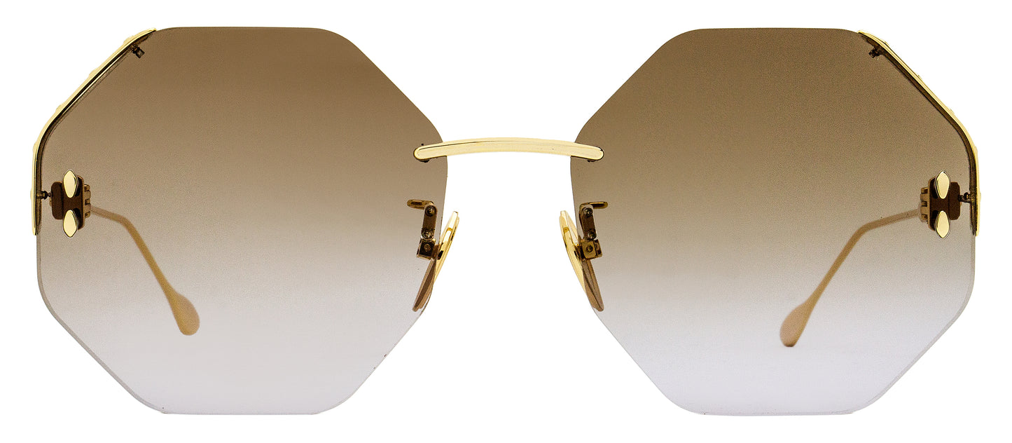 Isabel Marant Geometric Sunglasses IM0080S 000QR Gold 60mm