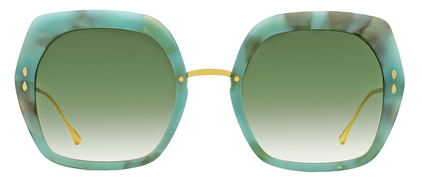 Isabel Marant Square Sunglasses IM0085S GC19K Green Marble 55mm