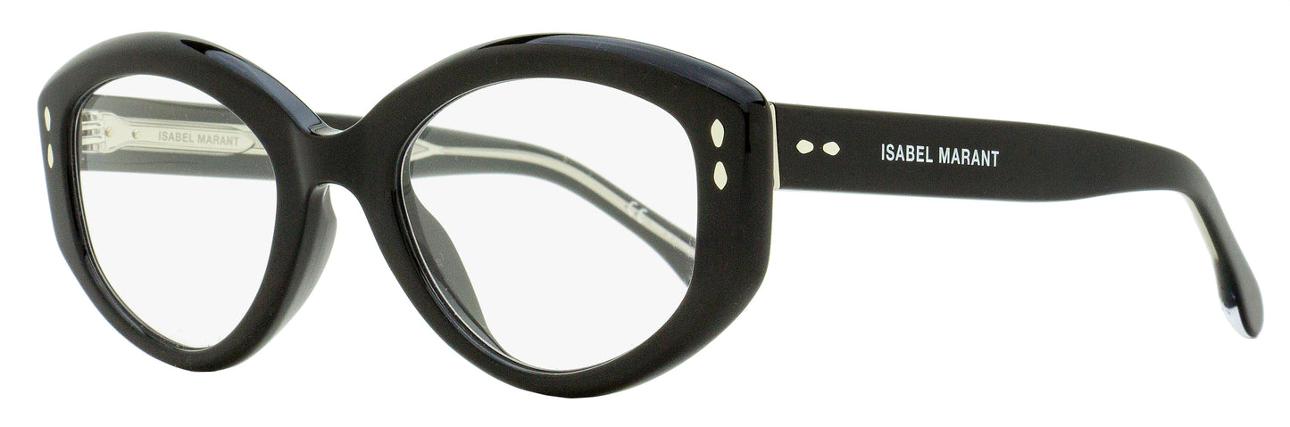 Isabel Marant Oval Blue Block Eyeglasses IM0088/G/BB 807 Black 50mm