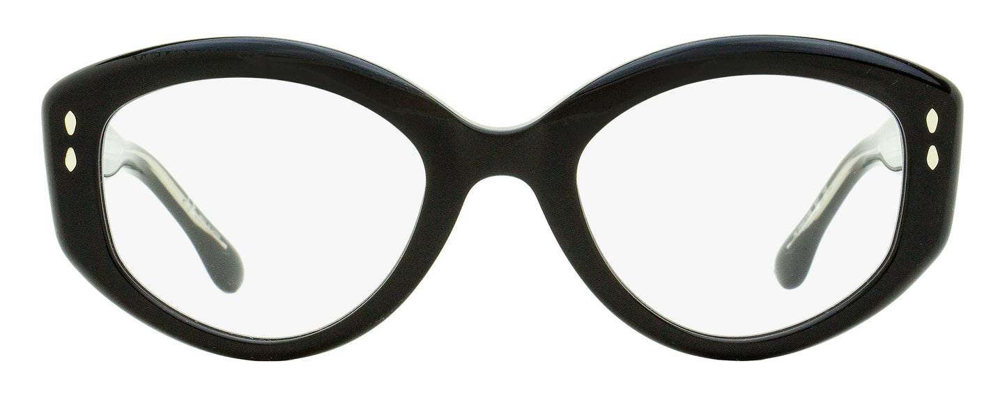 Isabel Marant Oval Blue Block Eyeglasses IM0088/G/BB 807 Black 50mm