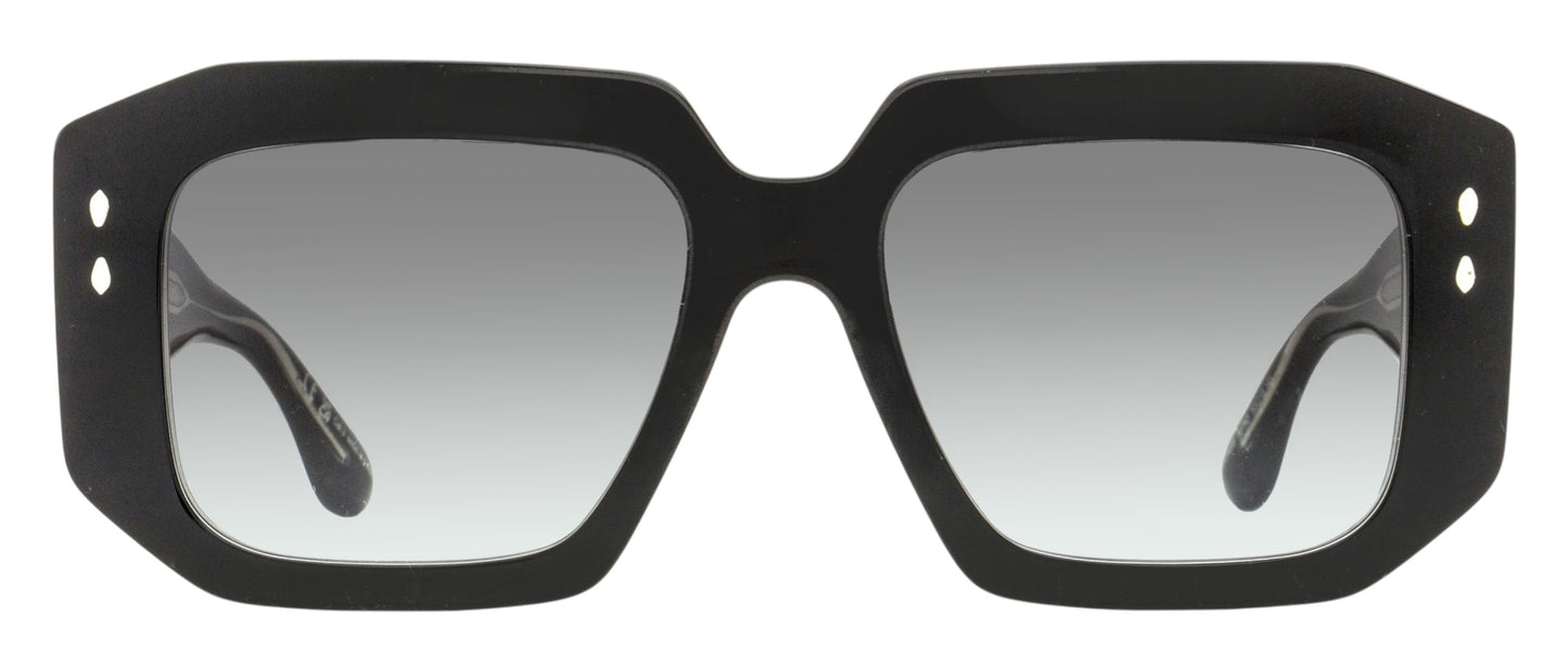 Isabel Marant Bevelled Rectangular Sunglasses IM0143/S 8079O Black 53mm