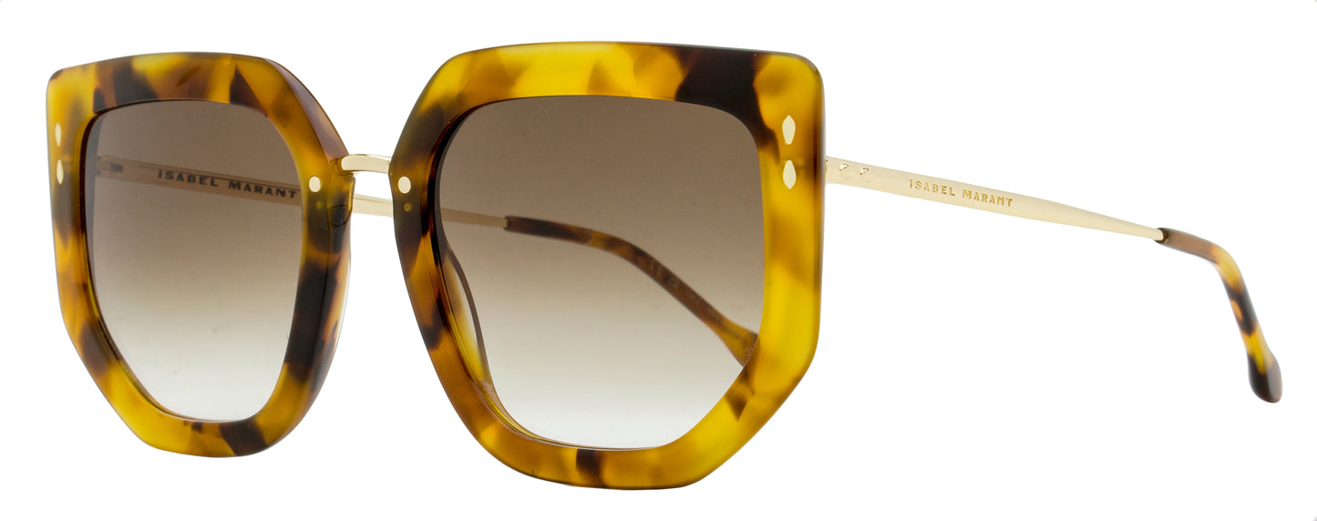 Isabel Marant Geometric Butterfly Sunglasses IM0149S 2IKHA Havana Gold 55mm