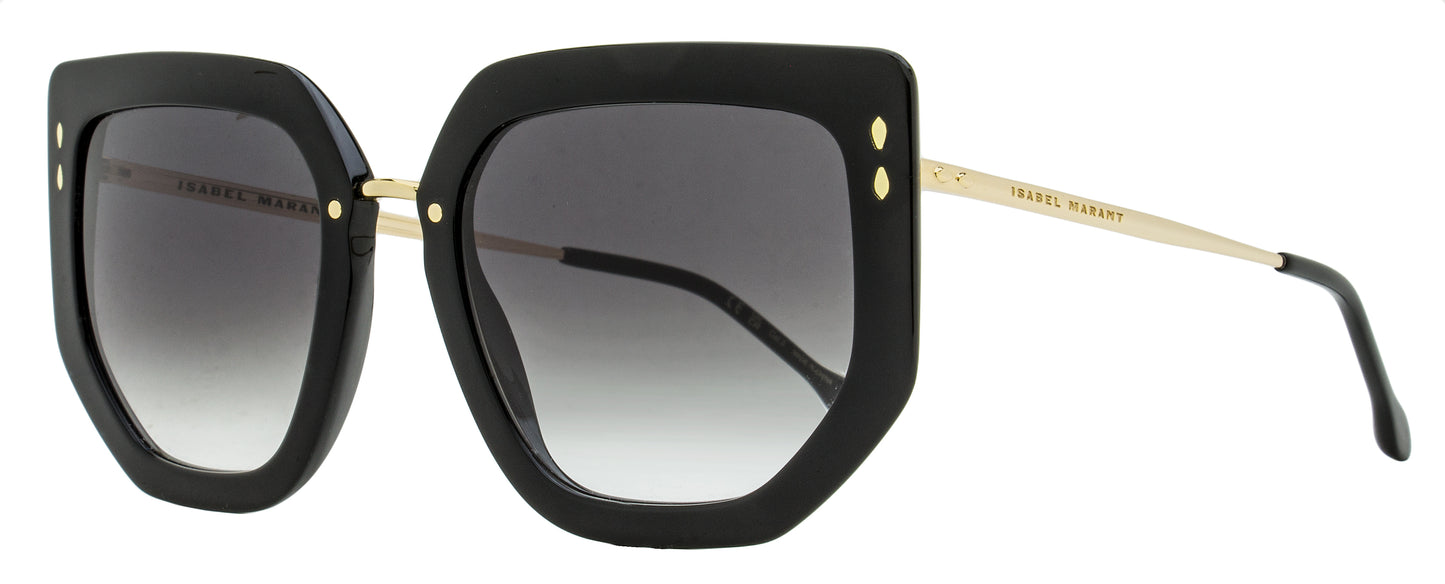 Isabel Marant Geometric Butterfly Sunglasses IM0149S 2M29O Black/Gold 55mm