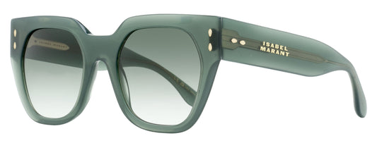 Isabel Marant Faceted Square Sunglasses IM0158/S 1ED9K Transparent Green 53mm