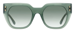 Isabel Marant Faceted Square Sunglasses IM0158/S 1ED9K Transparent Green 53mm