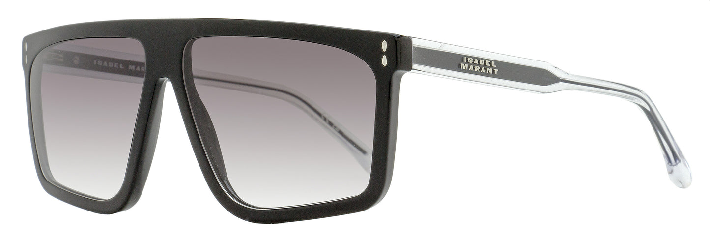 Isabel Marant Bluma Flat-Top Sunglasses IM0164/S 8079O Black/Clear 61mm