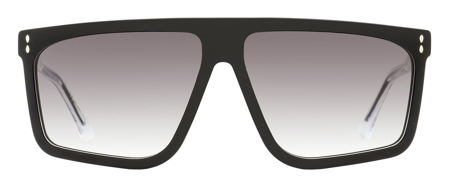 Isabel Marant Bluma Flat-Top Sunglasses IM0164/S 8079O Black/Clear 61mm