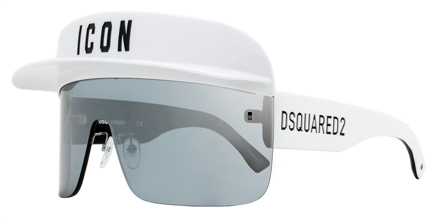 Dsquared2 Icon Visor Sunglasses Icon 0001/S VK6T4 White 99mm