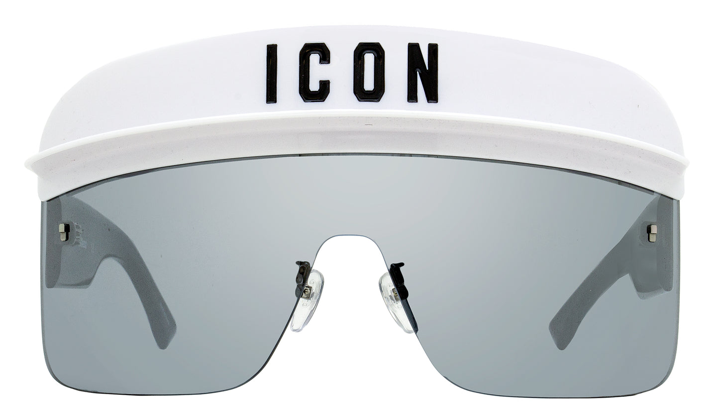 Dsquared2 Icon Visor Sunglasses Icon 0001/S VK6T4 White 99mm