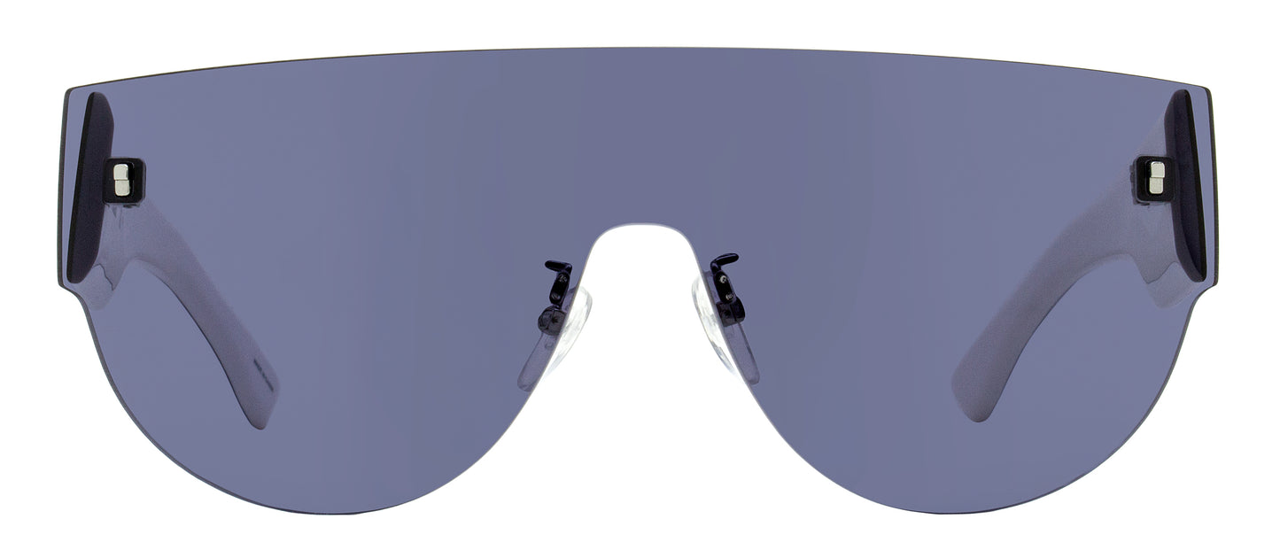 Dsquared2 Icon Shield Sunglasses Icon 0002/S 80SIR Black/White 99mm