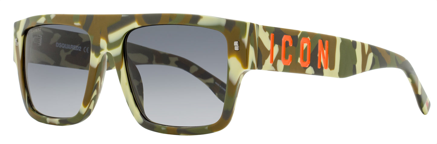 Dsquared2 Icon Rectangular Sunglasses Icon 0003/S 6DB9O Camo 56mm