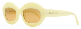 Marni Ik Kil Cenote Oval Sunglasses 01U Panna 53mm