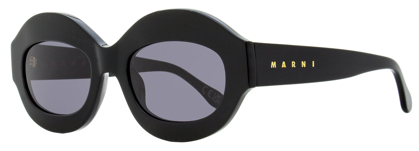 Marni Ik Kil Cenote Oval Sunglasses 4IE Black 53mm