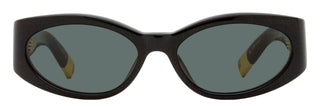 Jacquemus Ovalo Sunglasses JAC4S 001 Black/Gold 55mm