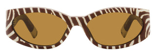 Jacquemus Ovalo Sunglasses JAC4S 011 Brown Zebra 55mm
