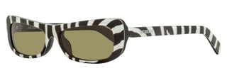 Jacquemus Capri Rectangular Sunglasses JAC55S 008 Zebra Black 55mm