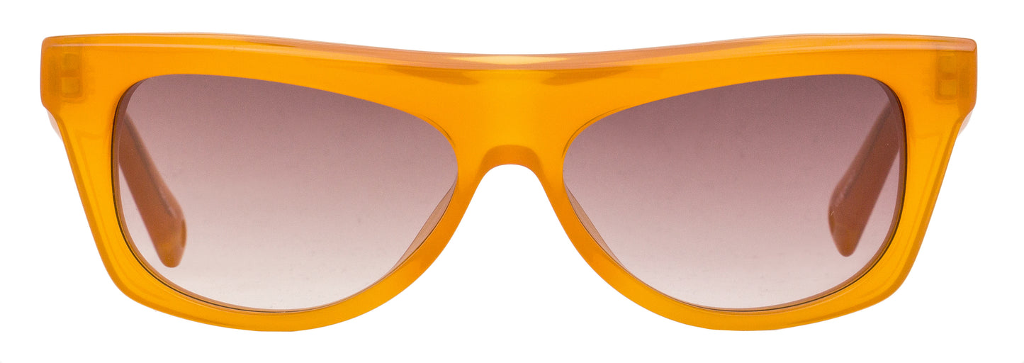 Jacquemus Rectagular Pina Sunglasses JAC58S 003 Milky Amber 55mm
