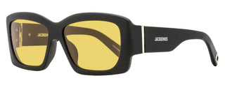 Jacquemus Croisiere Rectangular Sunglasses JAC60S 005 Matte Black 56mm