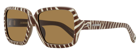Jacquemus Cabana Sunglasses JAC86S 004 Brown Zebra 60mm