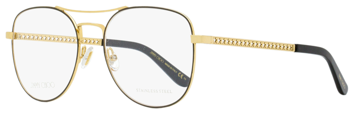 Jimmy Choo Pilot Eyeglasses JC200 VUE Gold/Black 54mm