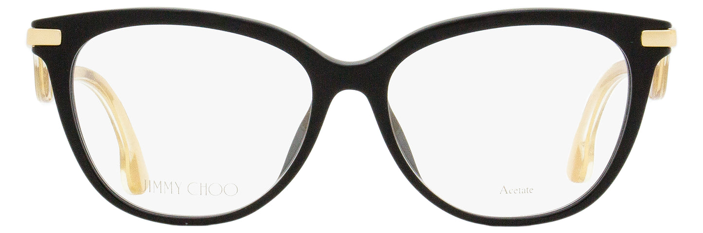 Jimmy Choo Alternative Fit Eyeglasses JC259/F 807 Black/Gold 53mm