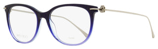 Jimmy Choo Monogram Eyeglasses JC263 DXK Blue Glitter/Ruthenium 54mm