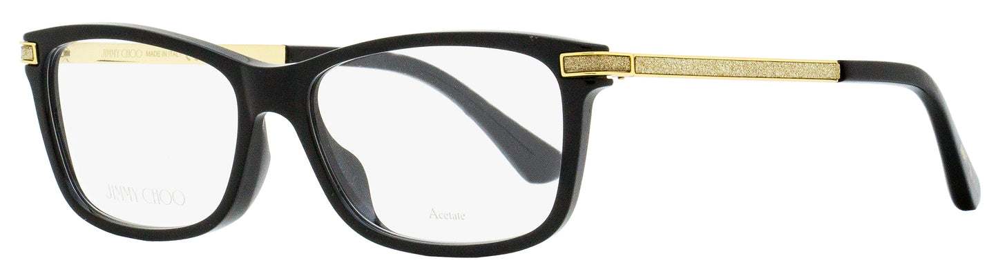 Jimmy Choo Petite Eyeglasses JC268G 807 Black/Gold 52mm