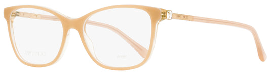 Jimmy Choo Rectangular Eyeglasses JC274 8XO Pink/Crystal 53mm