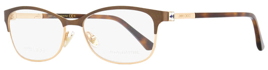 Jimmy Choo Rectangular Eyeglasses JC275 FG4 Brown/Gold/Havana 54mm