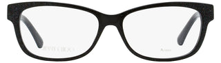Jimmy Choo Rectangular Eyeglasses JC278 DXF Black Glitter 54mm