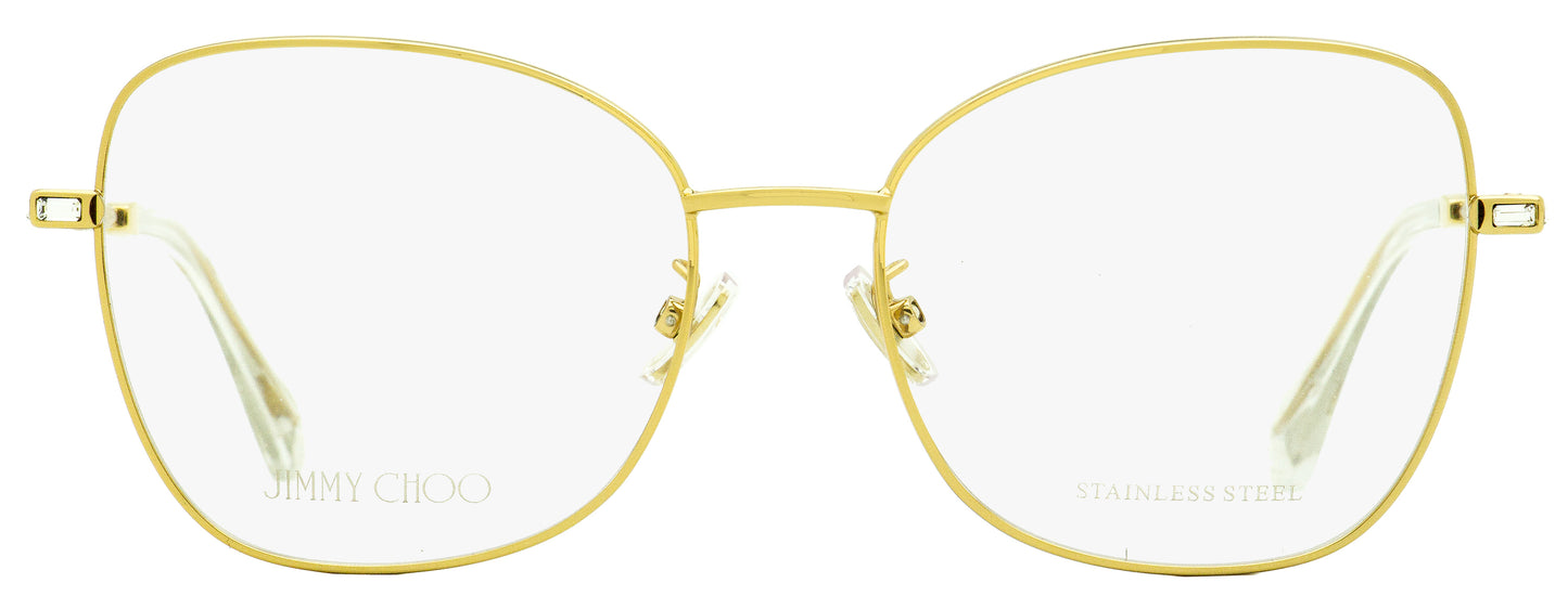 Jimmy Choo Square Eyeglasses JC286G J5G Gold 55mm