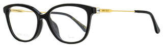 Jimmy Choo Rectangular Eyeglasses JC325F 807 Black/Gold 53mm