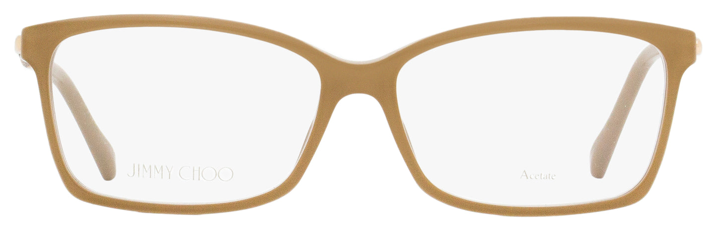 Jimmy Choo Rectangular Eyeglasses JC332 FWM Nude/Gold 55mm