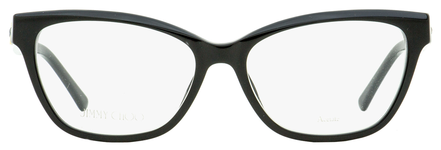 Jimmy Choo Butterfly Eyeglasses JC334 807 Black 54mm