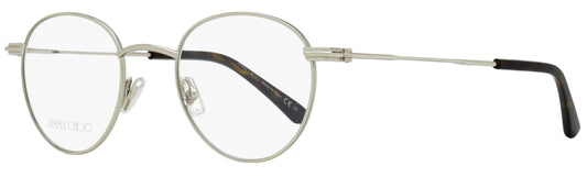 Jimmy Choo Oval Eyeglasses JM004 YL7 Silver/Havana 49mm