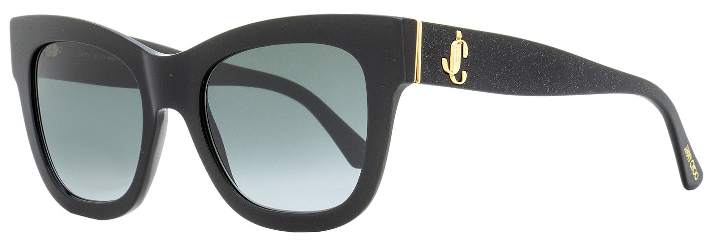 Jimmy Choo Square Sunglasses Jan/S DXF9O Black/Gold/Glitter 52mm