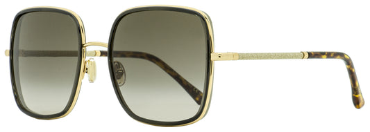 Jimmy Choo Square Jayla Sunglasses 01QHA Gold Brown 57mm