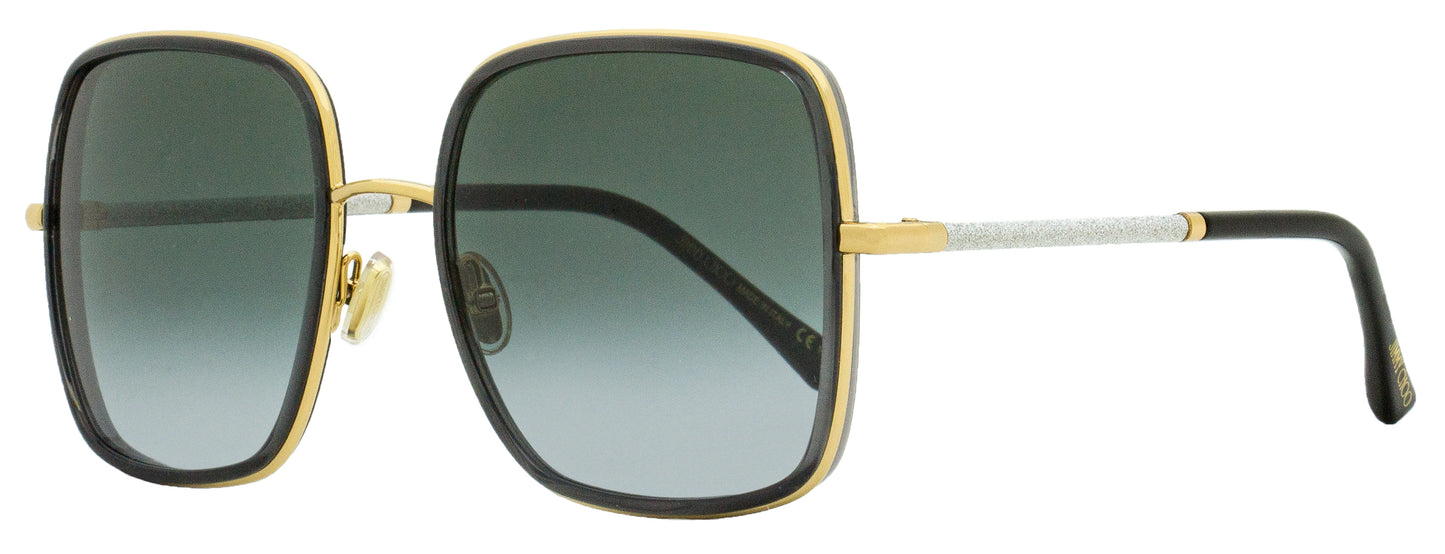 Jimmy Choo Square Jayla Sunglasses 2F79O Gold/Gray 57mm