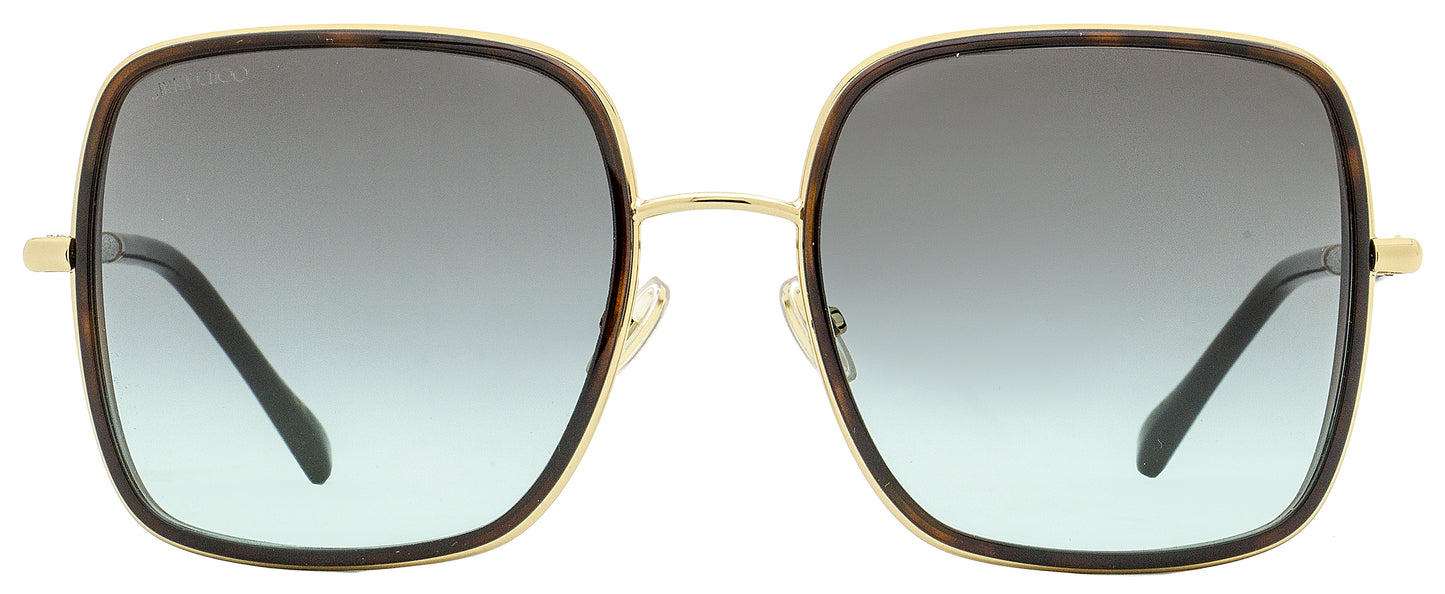 Jimmy Choo Square Sunglasses Jayla/S 06JIB Gold/Havana 57mm