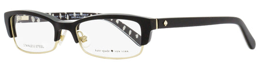 Kate Spade Rectangular Eyeglasses Joetta 807 Black/Gold 52mm