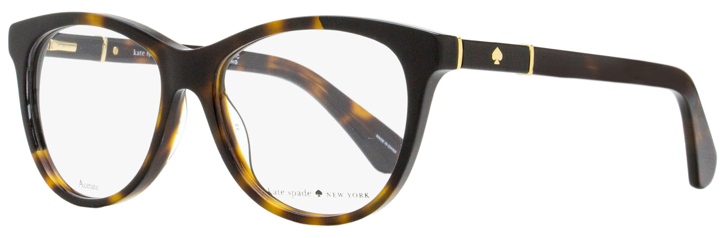 Kate Spade Oval Eyeglasses Johnna 581 Havana/Black 50mm