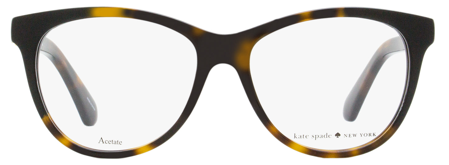 Kate Spade Oval Eyeglasses Johnna 581 Havana/Black 50mm