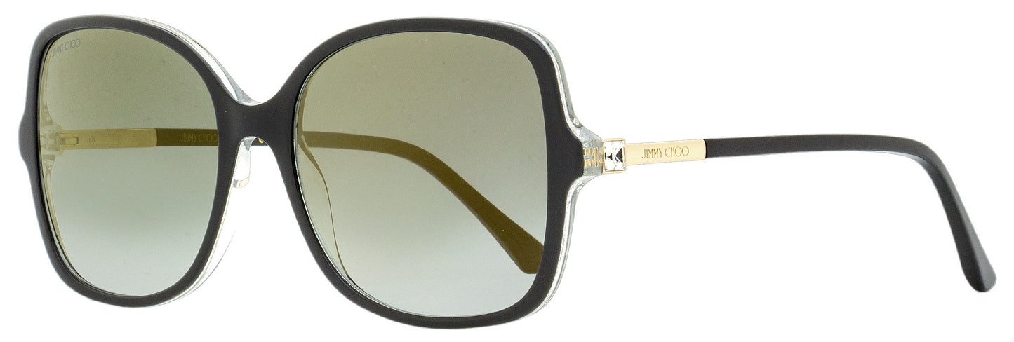 Jimmy Choo Square Sunglasses Judy/S 807FQ Black/Gold 57mm