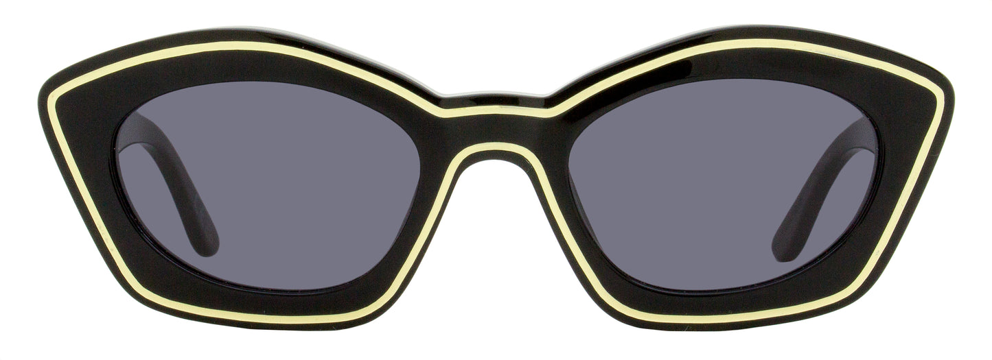 Marni Cat Eye Sunglasses Kea Island 1XT Black/Cream 53mm