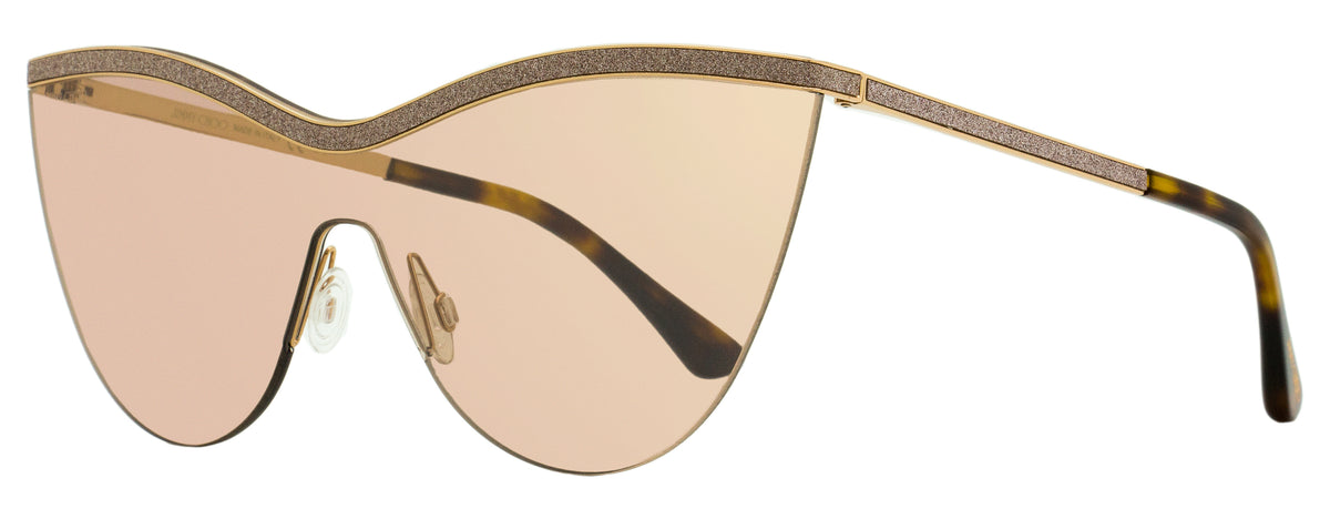 Jimmy Choo Mask Sunglasses JIMMY CHOO Leah Black Mask-Frame Sunglasses with Glitter  main image 4