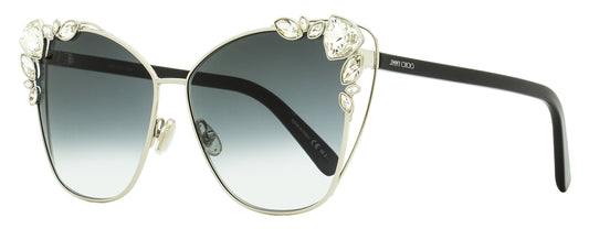 Jimmy Choo 25th Anniversary Sunglasses Kyla 0109O Palladium/Black 61mm