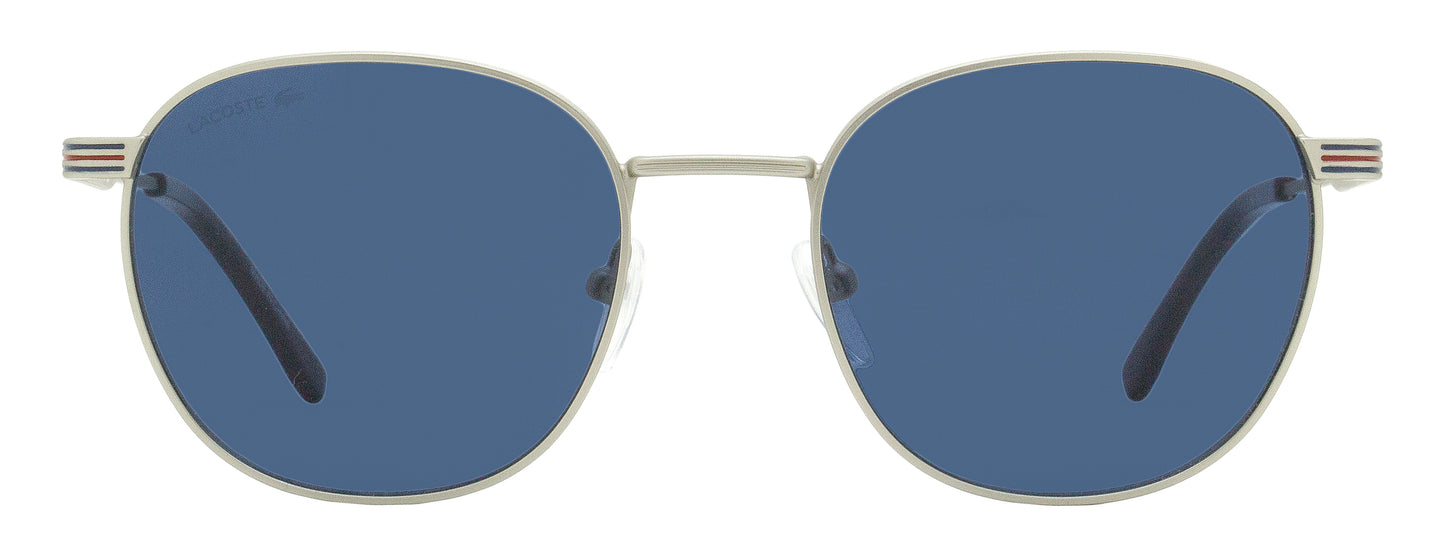 Lacoste Oval Color Stripe Sunglasses L251S 012 Matte Palladium 52mm