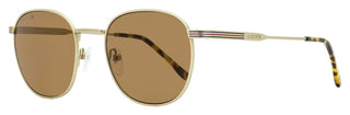 Lacoste Oval Color Stripe Sunglasses L251S 710 Matte Gold 52mm